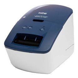 Impresora de Etiquetas Brother QL-600B/ T�rmica/ Ancho etiqueta 62mm/ USB/ Azul y Blanca