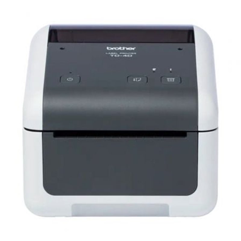 Impresora de Etiquetas y Tickets Brother TD-4210D/ T�rmica Directa/ Ancho etiqueta 118mm/ USB-RS-232C/ Blanca y Negra