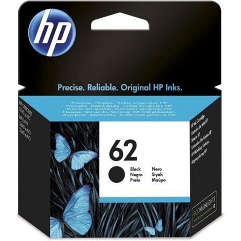 Cartucho de Tinta Original HP n�62/ Negro