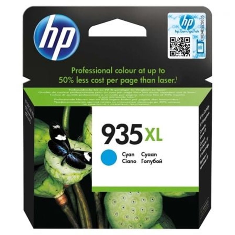 Cartucho de Tinta Original HP n�935 XL Alta Capacidad/ Cian