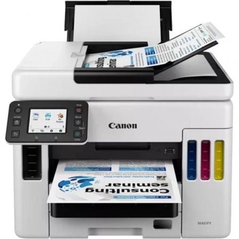 Multifunci�n Recargable Canon MAXIFY GX7050 MegaTank WiFi/ Fax/ D�plex/ Blanca