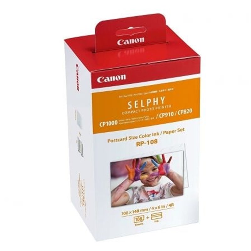 Cartucho de Tinta Original Canon RP-108 Multipack/ Tricolor + Papel Fotogr�fico