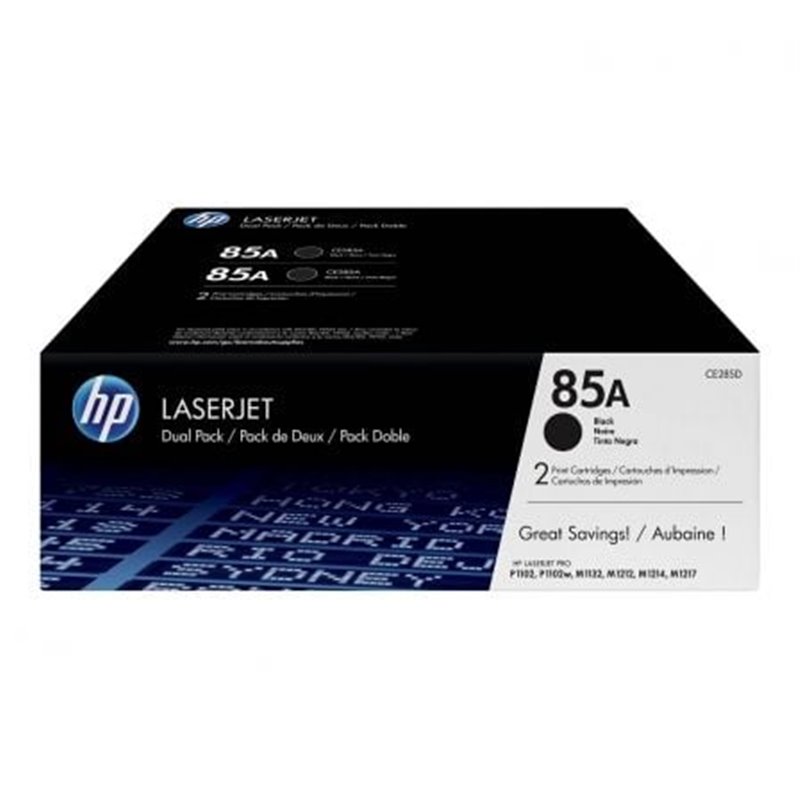 Toner Original HP n�85A Multipack/ 2x Negro