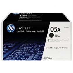 T�ner Original HP n�05A Multipack/ 2x Negro