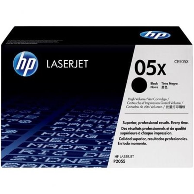 T�ner Original HP n�05X XL Alta Capacidad/ Negro