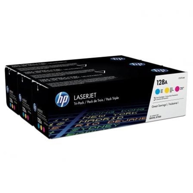 T�ner Original HP n�128A Multipack/ Cian/ Magenta/ Amarillo