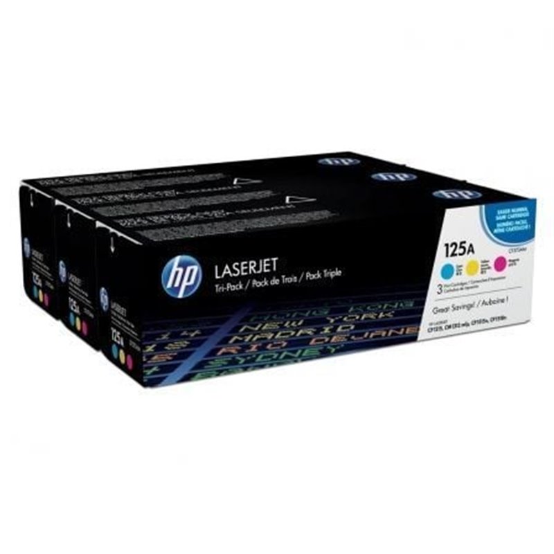 T�ner Original HP n�125A Multipack/ Cian/ Magenta/ Amarillo