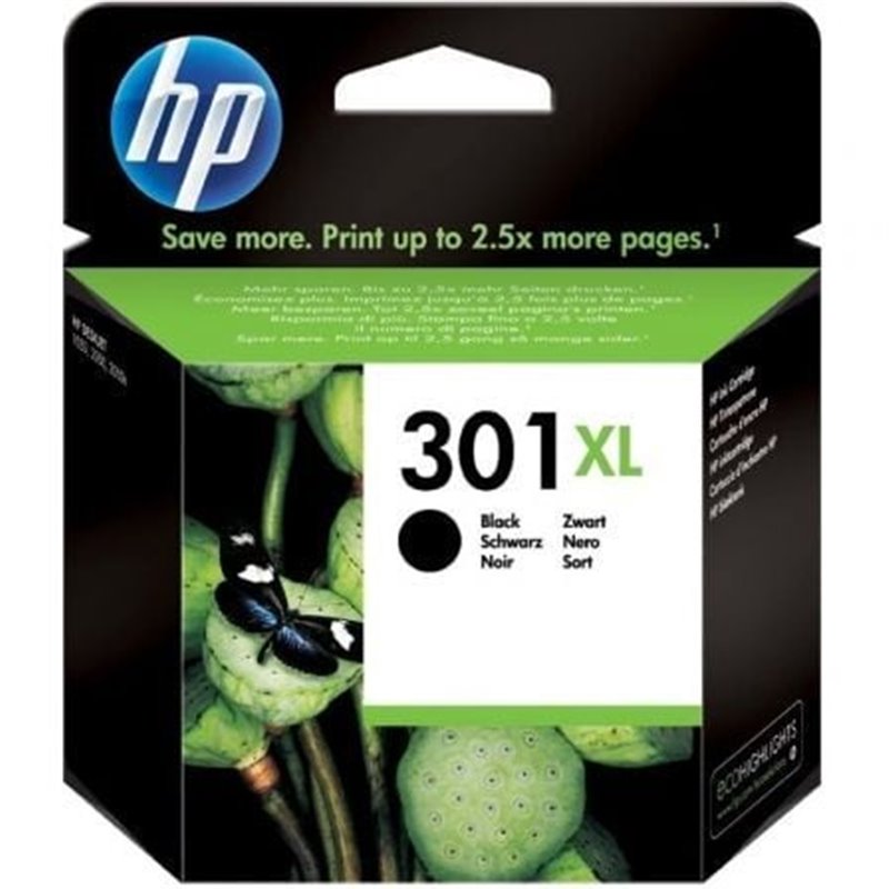 Cartucho de Tinta Original HP n�301 XL Alta Capacidad/ Negro