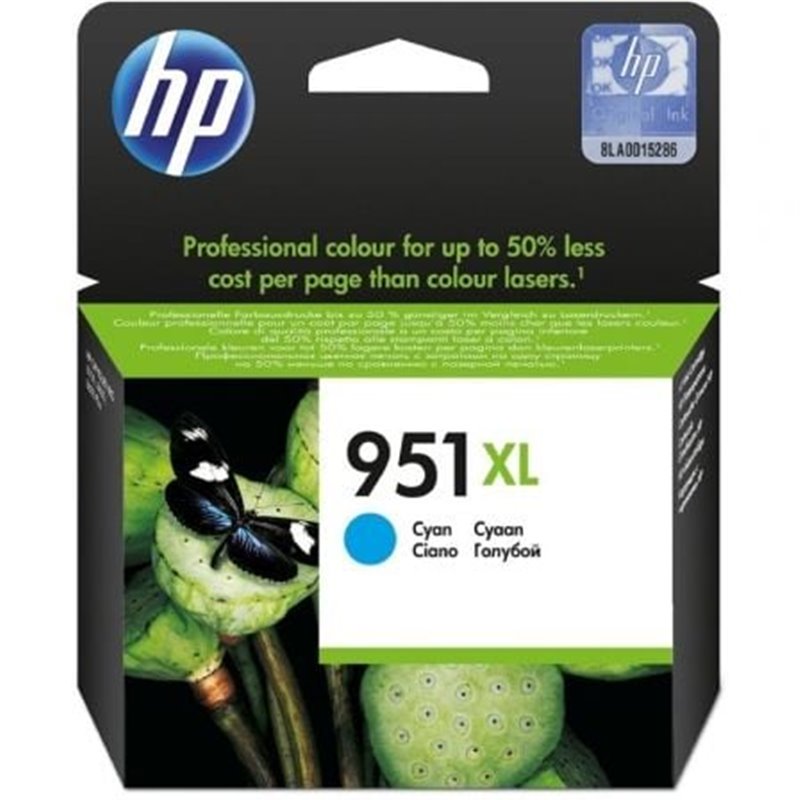 Cartucho de Tinta Original HP n�951 XL Alta Capacidad/ Cian