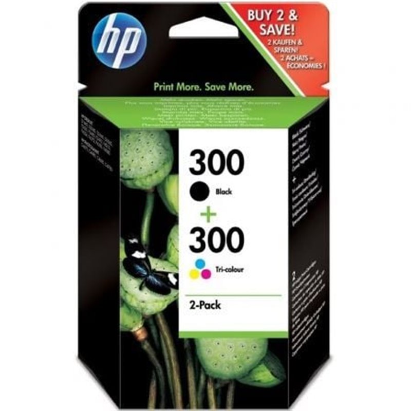 Cartucho de Tinta Original HP n�300 Multipack/ Negro/ Tricolor