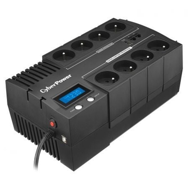 SAI L�nea Interactiva Cyberpower BR700ELCD/ 700VA-420W/ 8 Salidas/ Formato Bloque