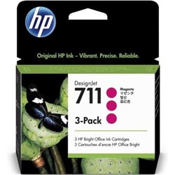 Cartucho de Tinta Original HP n�711 Multipack/ 3x Magenta