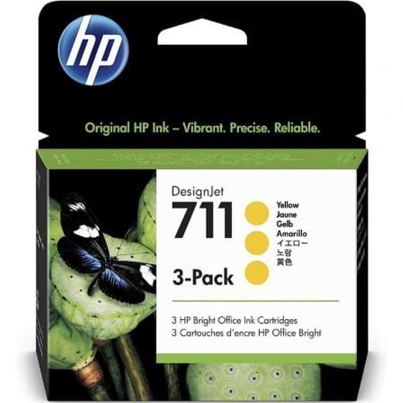 Cartucho de Tinta Original HP n�711 Multipack/ 3x Amarillo