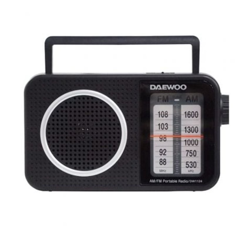 Radio Port�til Daewoo DW1124/ Negra