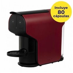 Cafetera de C�psulas Delta Quick/ Roja + 80 c�psulas caf� QALIDUS