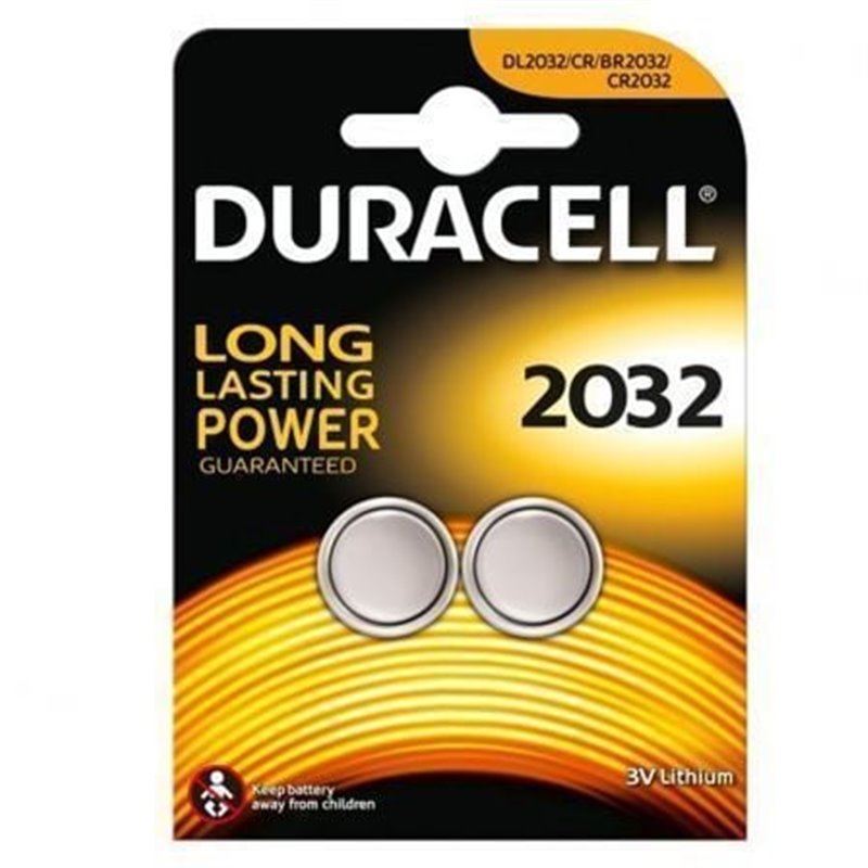 Pack de 2 Pilas de Bot�n Duracell DL2032/ 3V