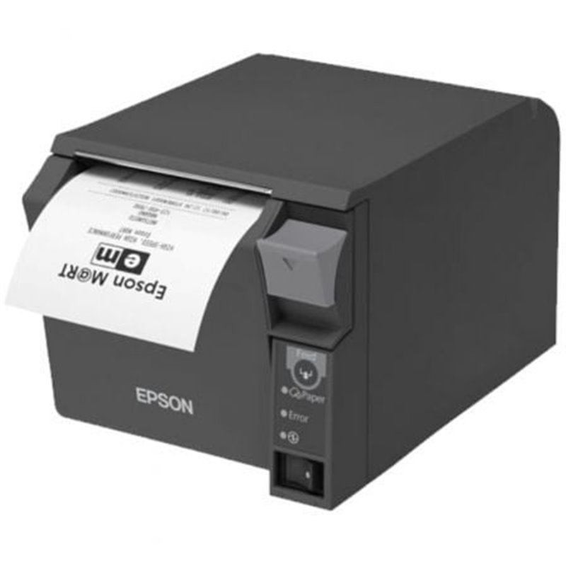 Impresora de Tickets Epson TM-T70II/ T�rmica/ Ancho papel 80mm/ USB-Ethernet/ Negra