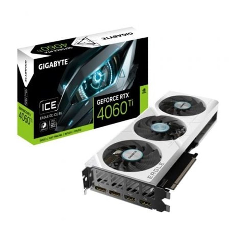 Tarjeta Gr�fica Gigabyte GeForce RTX 4060 Ti EAGLE OC ICE 8G/ 8GB GDDR6