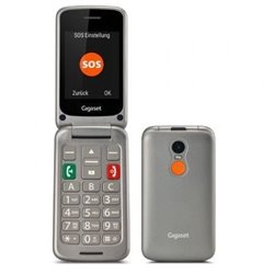 Tel�fono M�vil Gigaset GL590 para Personas Mayores/ Plata Titanio