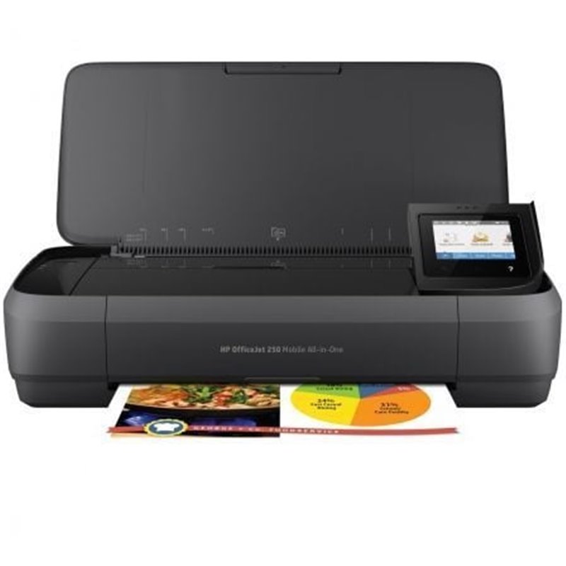 Multifunci�n Port�til HP Officejet 250 Mobile AIO WiFi/ Negra