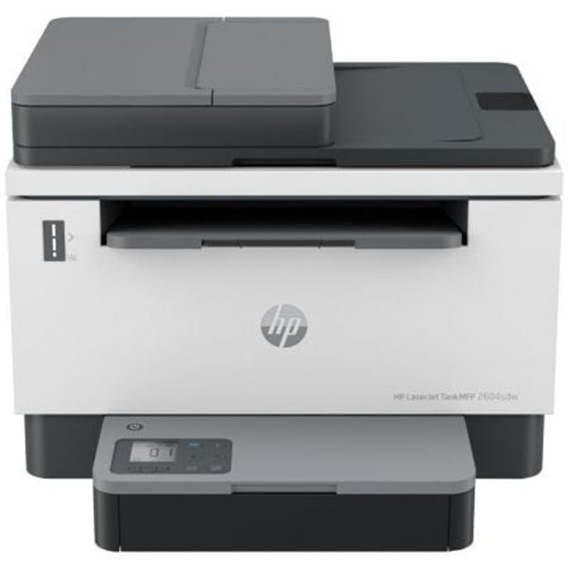 Multifunci�n Recargable L�ser Monocromo HP Laserjet Tank 2604SDW/ WiFi/ D�plex/ ADF/ Blanca y Negra