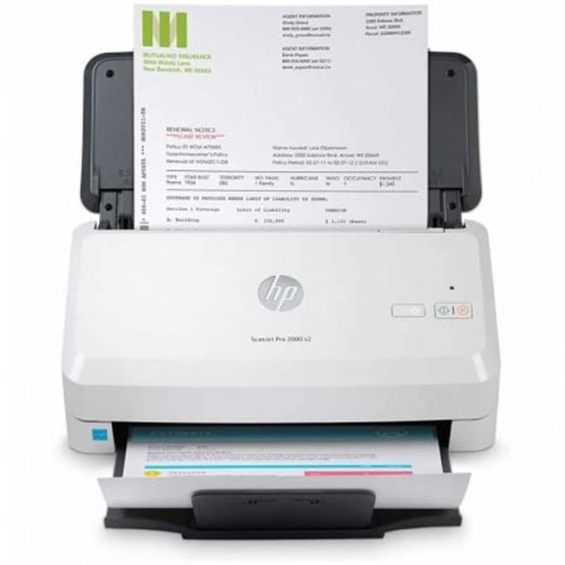 Esc�ner Documental HP ScanJet Pro 2000 S2 con Alimentador de Documentos ADF/ Doble cara