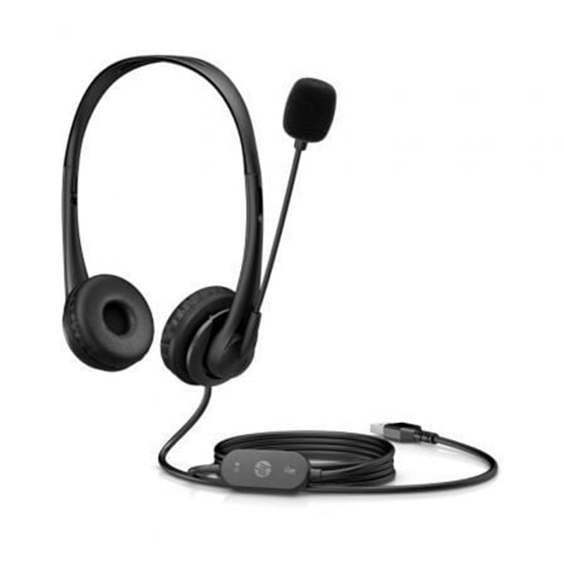 Auriculares HP G2 Stereo / con Micr�fono/ USB/ Negros