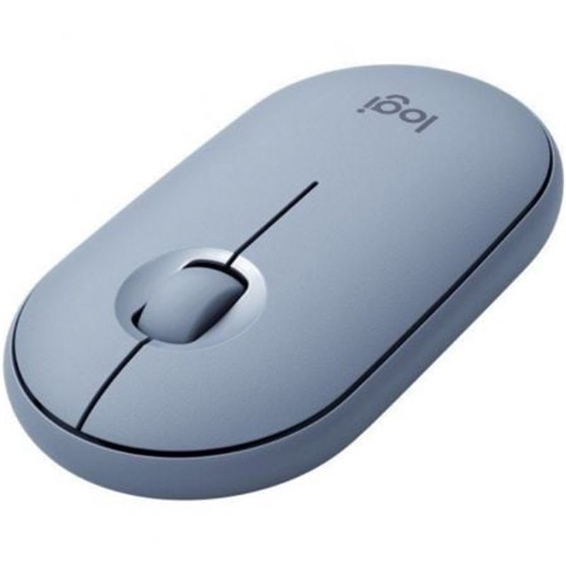 Rat�n Inal�mbrico por Bluetooth/ 2.4GHz Logitech Pebble M350/ Hasta 1000 DPI/ Gris Azulado