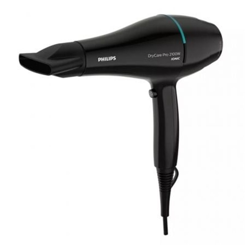 Secador Philips Drycare Pro BHD272/ 2100W/ I�nico/ Negro y Verde lago