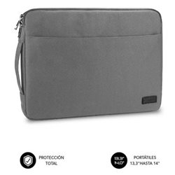 Funda Subblim Urban Laptop Sleeve para Port�tiles hasta 14"/ Gris