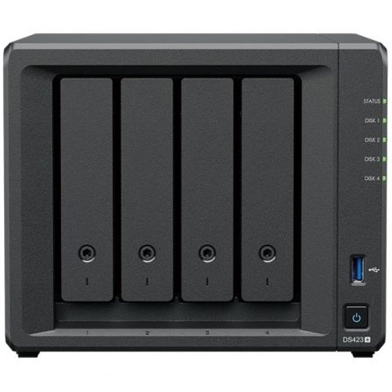 NAS Synology Diskstation DS423+/ 4 Bah�as 3.5"- 2.5"/ 2GB DDR4/ Formato Torre