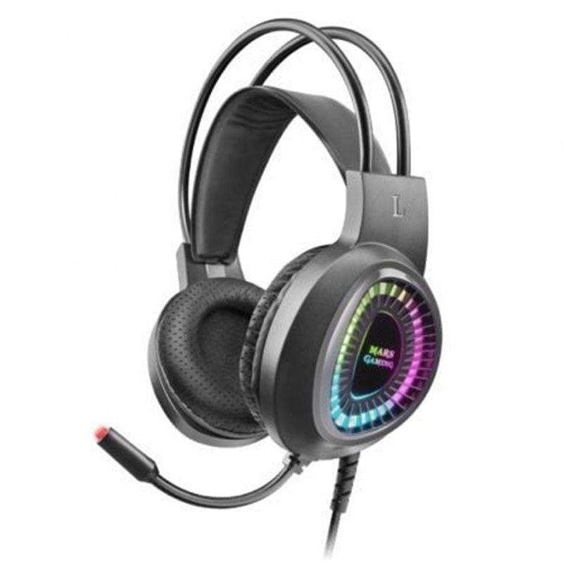 Auriculares Gaming con Micr�fono Mars Gaming MH220/ Jack 3.5/ Negros