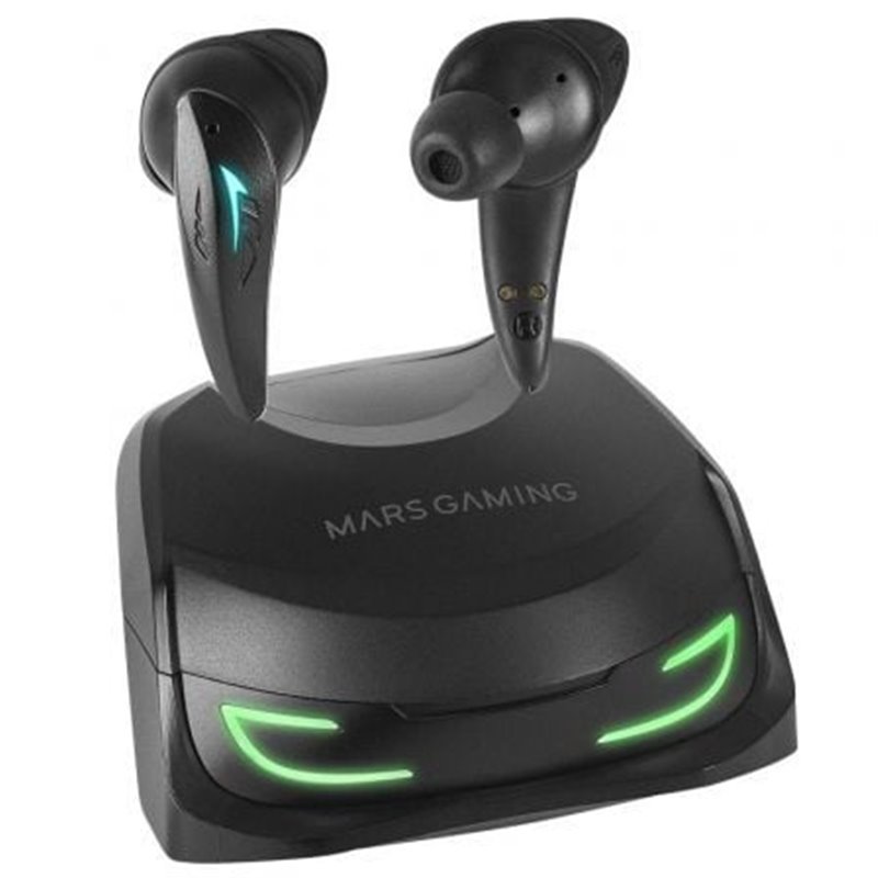 Auriculares Bluetooth Mars Gaming MHI-Ultra con estuche de carga/ Autonom�a 7-8h/ Negros