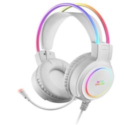 Auriculares Gaming con Micr�fono Mars Gaming MHRGB/ Jack 3.5/ Blancos