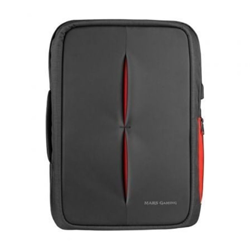 Mochila Mars Gaming MB2 para Port�til hasta 17"/ Puerto USB/ Antirrobo/ Impermeable