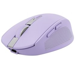 Rat�n Inal�mbrico por Bluetooth Trust Ozaa Compact Wireless/ Bater�a recargable/ Hasta 3200 DPI/ Morado