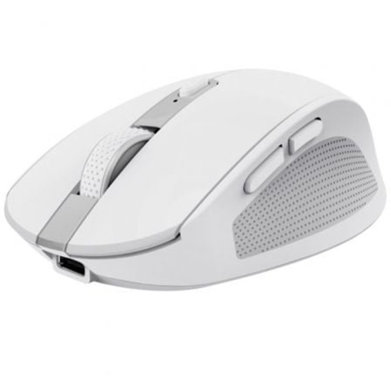 Rat�n Inal�mbrico por Bluetooth Trust Ozaa Compact Wireless/ Bater�a recargable/ Hasta 3200 DPI/ Blanco