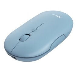 Rat�n Inal�mbrico por Bluetooth Trust Puck/ Bater�a recargable/ Hasta 1600 DPI/ Azul