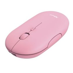 Rat�n Inal�mbrico por Bluetooth Trust Puck/ Bater�a recargable/ Hasta 1600 DPI/ Rosa