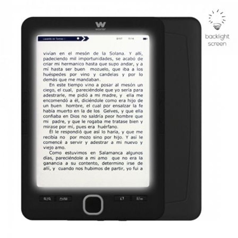 Libro Electr�nico Ebook Woxter Scriba 195 Paperlight Black/ 6"/ Tinta Electr�nica/ Negro