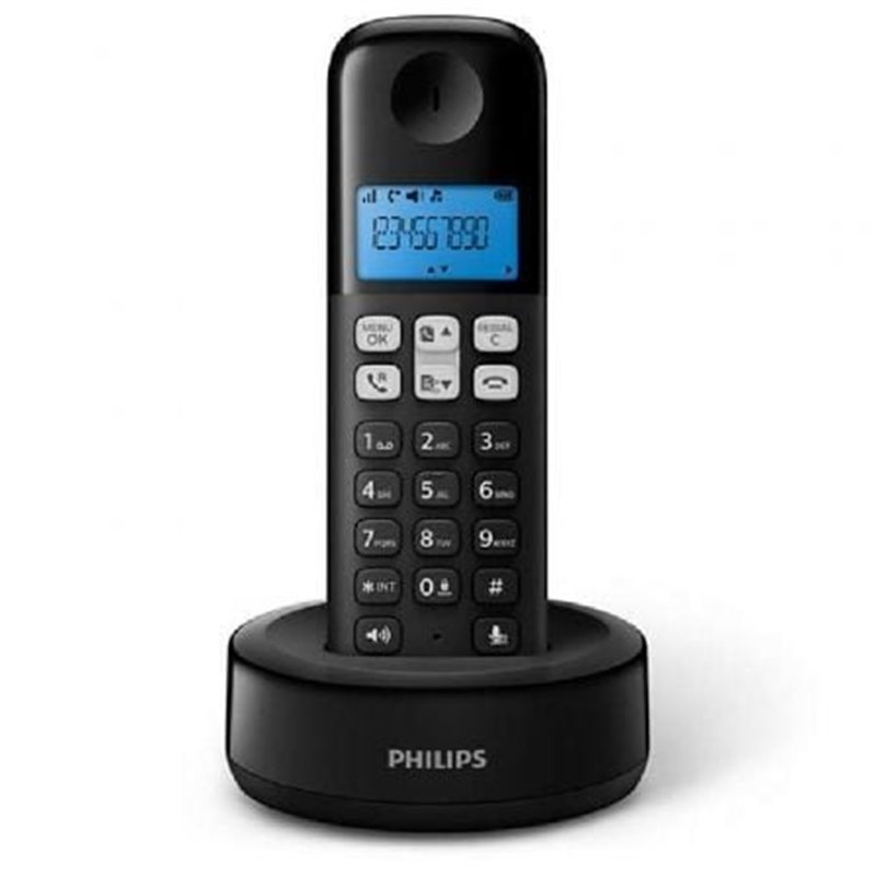 Tel�fono Inal�mbrico Philips D1611B/34/ Negro