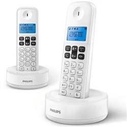 Tel�fono Inal�mbrico Philips D1612W/34/ Pack DUO/ Blanco