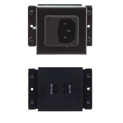 Kramer Electronics TS-UC toma de corriente 2 x USB A Negro