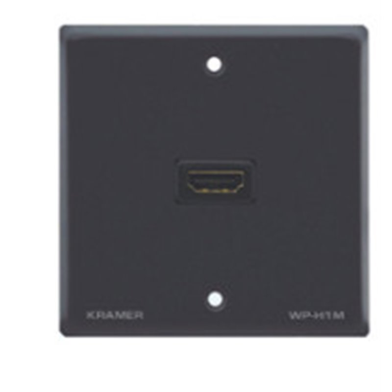 Kramer Electronics Passive Wall Plate - HDMI caja de tomacorriente Negro