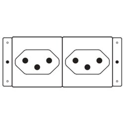 Kramer Electronics TS-2CH toma de corriente