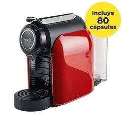 Cafetera de C�psulas Delta Qool Evolution/ Roja + 80 c�psulas caf� QALIDUS