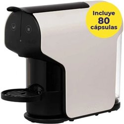 Cafetera de C�psulas Delta Quick/ Blanca + 80 c�psulas caf� QALIDUS