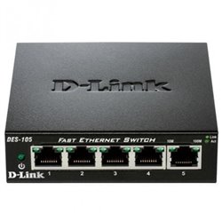 Switch D-Link DES-105 5 Puertos/ RJ-45 10/100