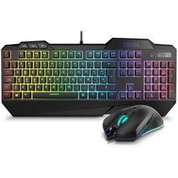 Pack Gaming Krom Krusher/ Teclado SemiMec�nico + Rat�n