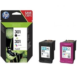 Cartucho de Tinta Original HP n�301 Multipack/ Negro/ Tricolor